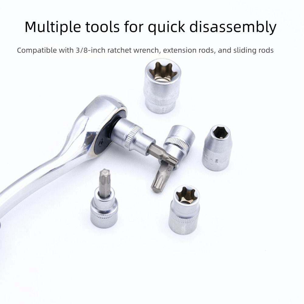 3/8" Drive Torx Bit Socket Set 1/2" Drive External Star Bits Set  Automotive Repairs