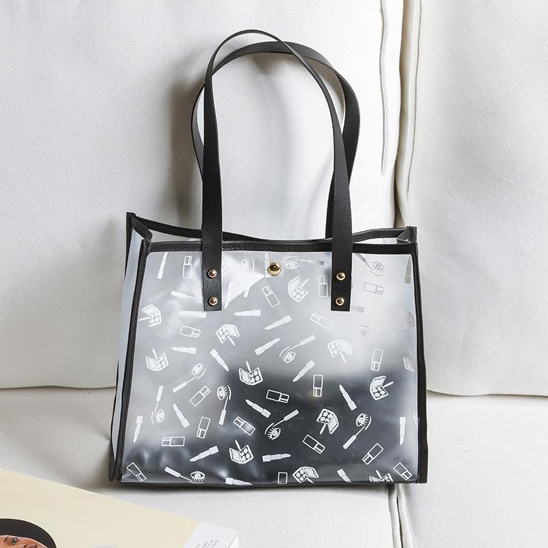 JYL TS Women's Sling Bags  Tote Bag 030 2 Set PVC Printed Large Capacity Women Bag