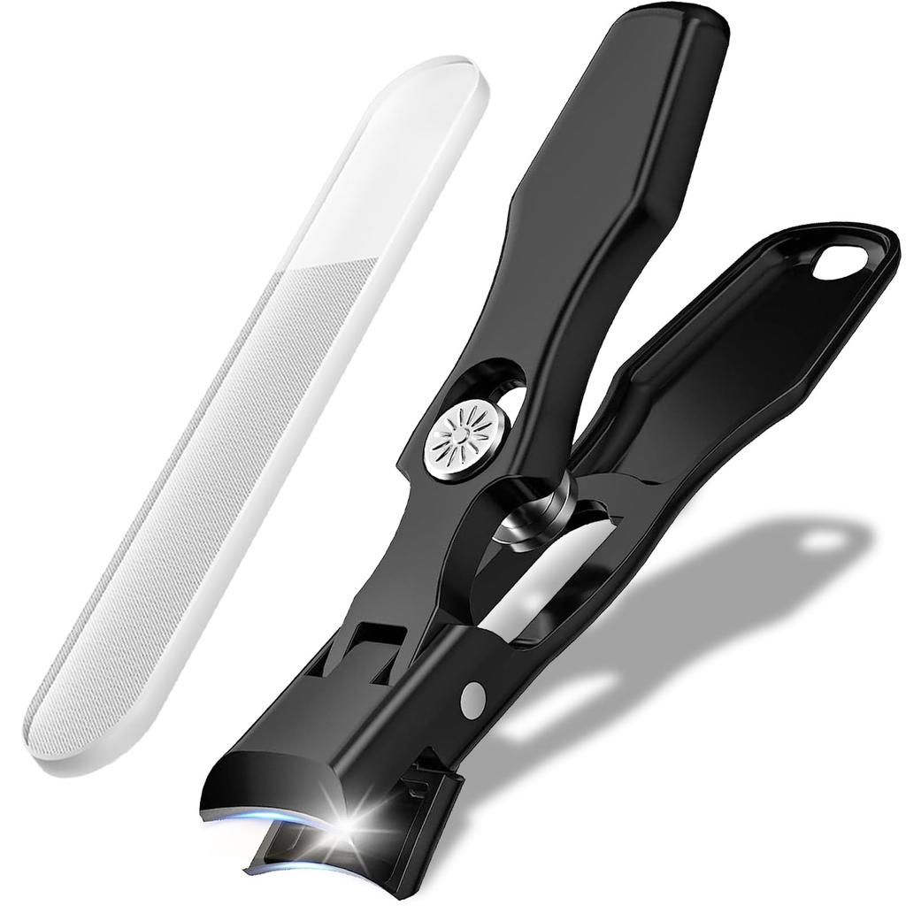 stainless steel nail nail storage case for hands and unisex design High-quality, shatterproof, Japanese-made clippers, file, extra-large opening,