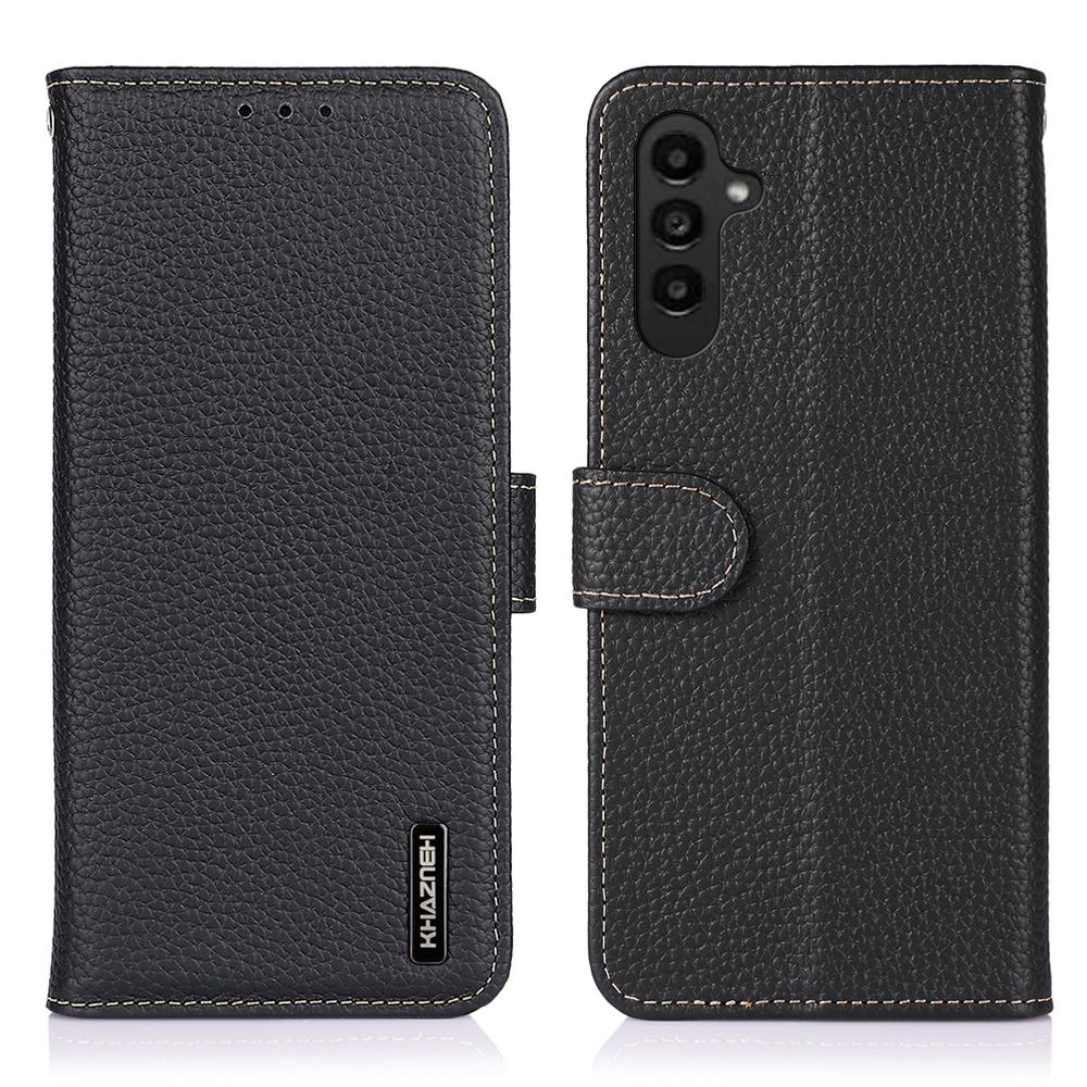 KHAZNEH Чехол-книжка из натуральной коровьей кожи для Samsung Galaxy A37 5G