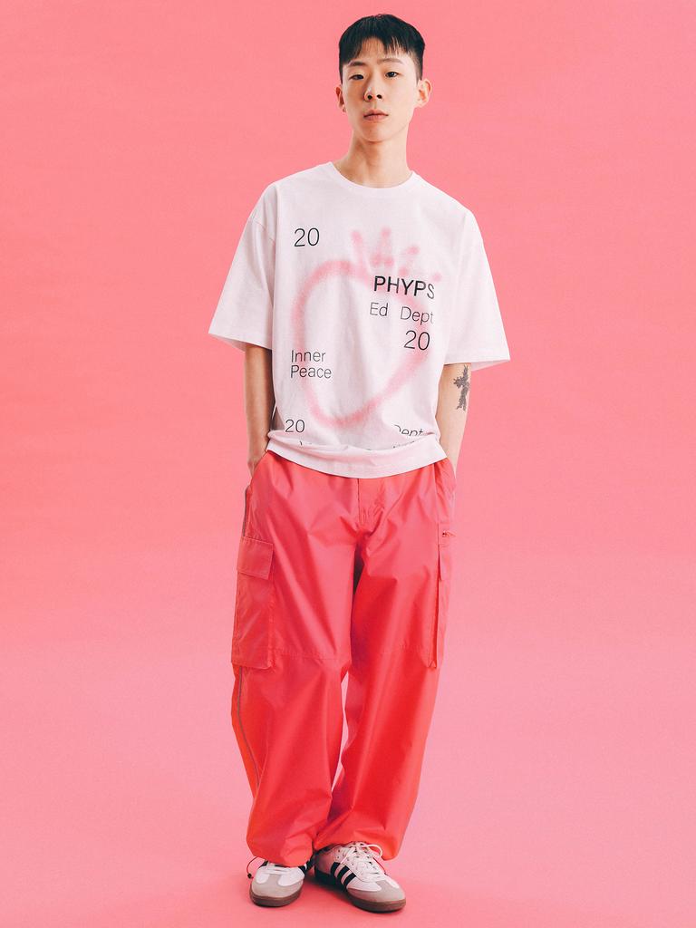 PHYSICAL DEPARTMENT Piping Cargo Pants Pink