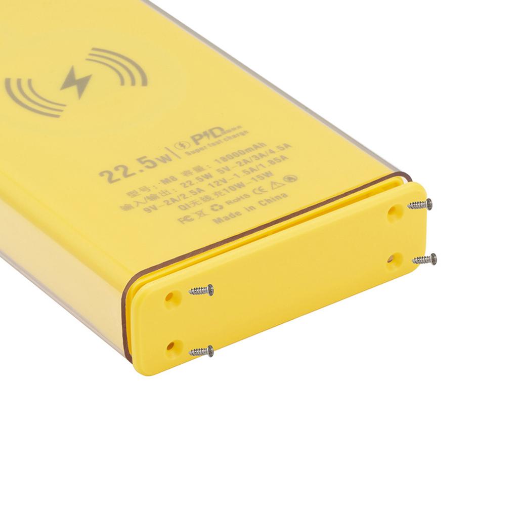 8x18650 Battery Holder Shells Power Bank Case PVC Shells Charger Power Bank Shells Protectors DIY PVC Boxes