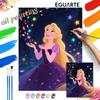 Rapunzel Oil Painting Hand Painting Coloring Painting Handmade Diy Home Decoration Gift
