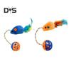 Interactive Cat Mouse Toy with Bells Simulation Plush Mouse Cat Chew Toy Fuzzy Cat Mice Bell Toy for Indoor Cats
