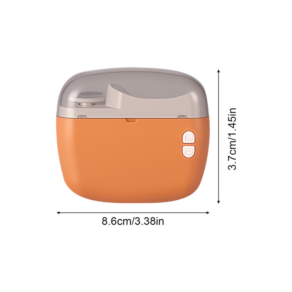 

2 Speed Electric Nail Clipper Quiet Manicure Tools Grinder Professional Auto Nail Cutting Trimmer For Home Office Travel Salon оранжевый