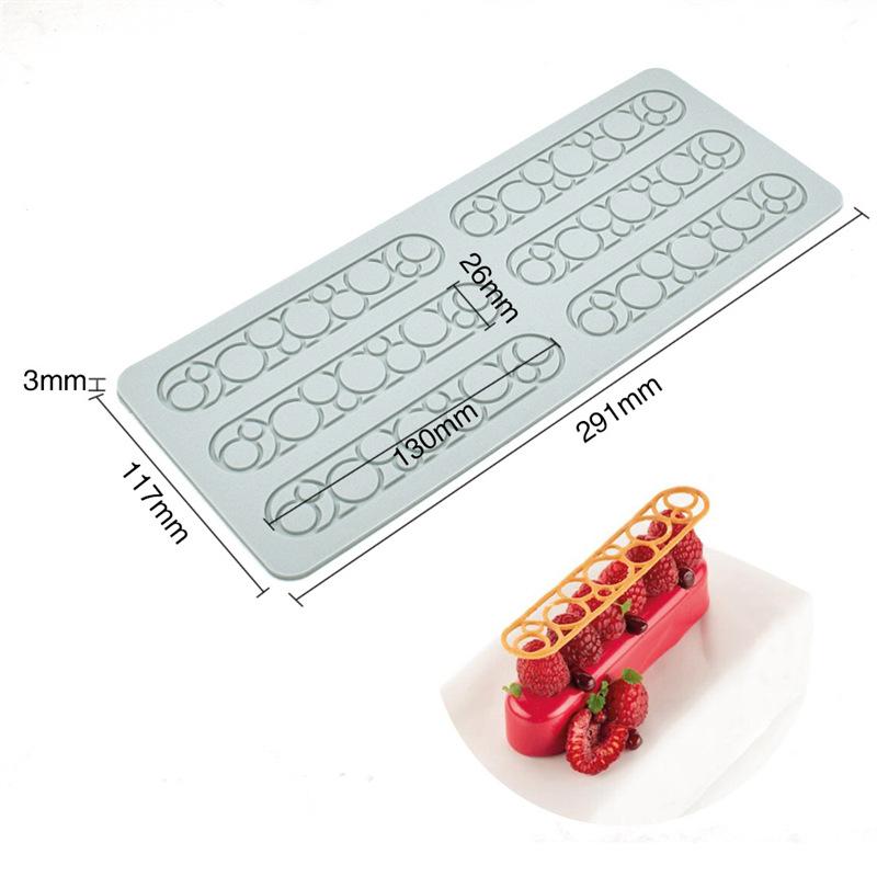 Christmas Tree Fondant Silicone Mold Flower Lace Pad Baking Cake Embossing Mold Chocolate Biscuit Printing Tool Decorative Chip