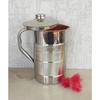Steel Copper Luxury Design Jug Pitcher with Lid, Storage & Serving Water, Beneficial for Health, Volume-1000 ML