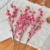 Artificial Cherry Blossom Branches 34.6 Inch Faux Plum Blossom Realistic Flower Arrangement for DIY Home Wedding Party Decor