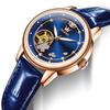 Rose Gold Wine Red Luxury Casual Ladies Wristwatch Waterproof Automatic Mechanical Woman Watch Elegant Fashion Women's Watches