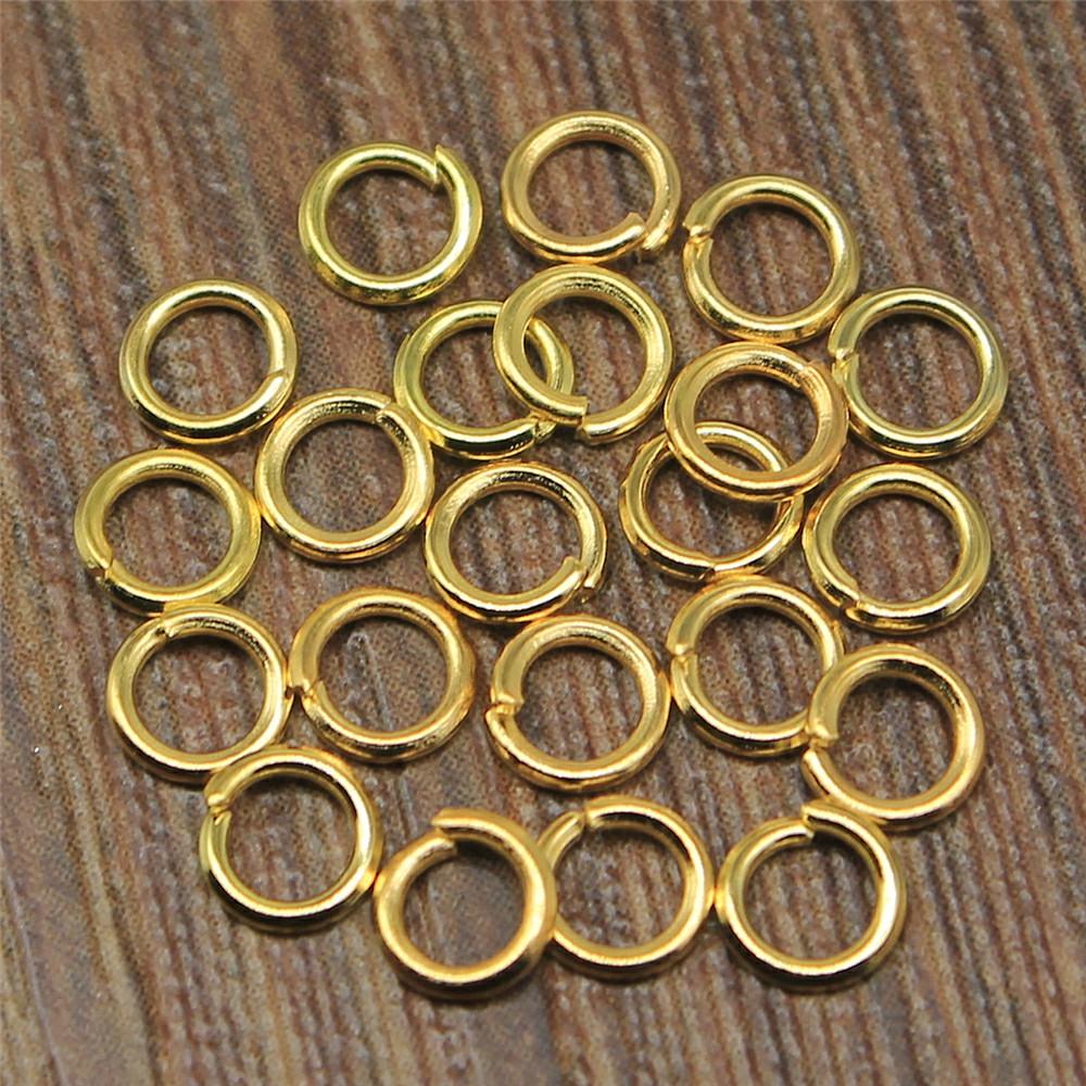 400pcs 5 Colors 3~10mm Metal DIY Jewelry Findings Open Single Loops Jump Rings & Split Ring For Jewelry Making