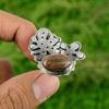Womens day Sale 925 Sterling Silver Grass Garnet Gemstone Promise Ring Jewelry