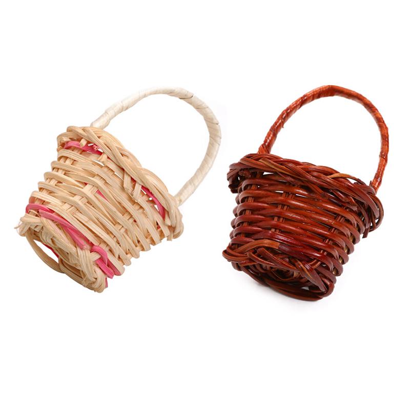 Mini Rattan Weaving Storage Basket Fruit Rattan Storage Box for Cosmetics Tea Picnic Basket