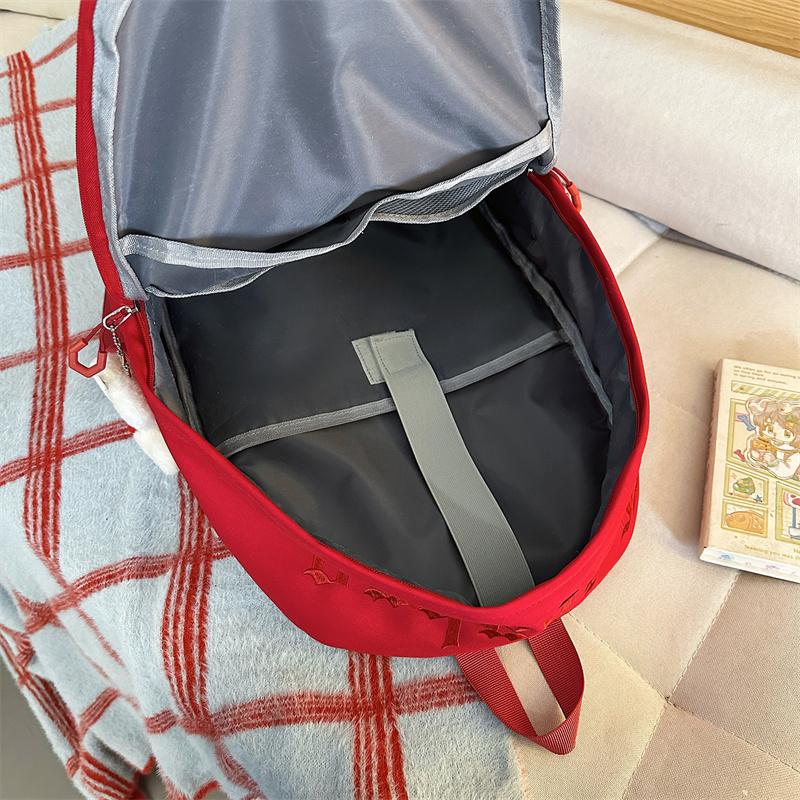 Plecak studencki w jednolitym kolorze dla kobiet o dużej pojemności