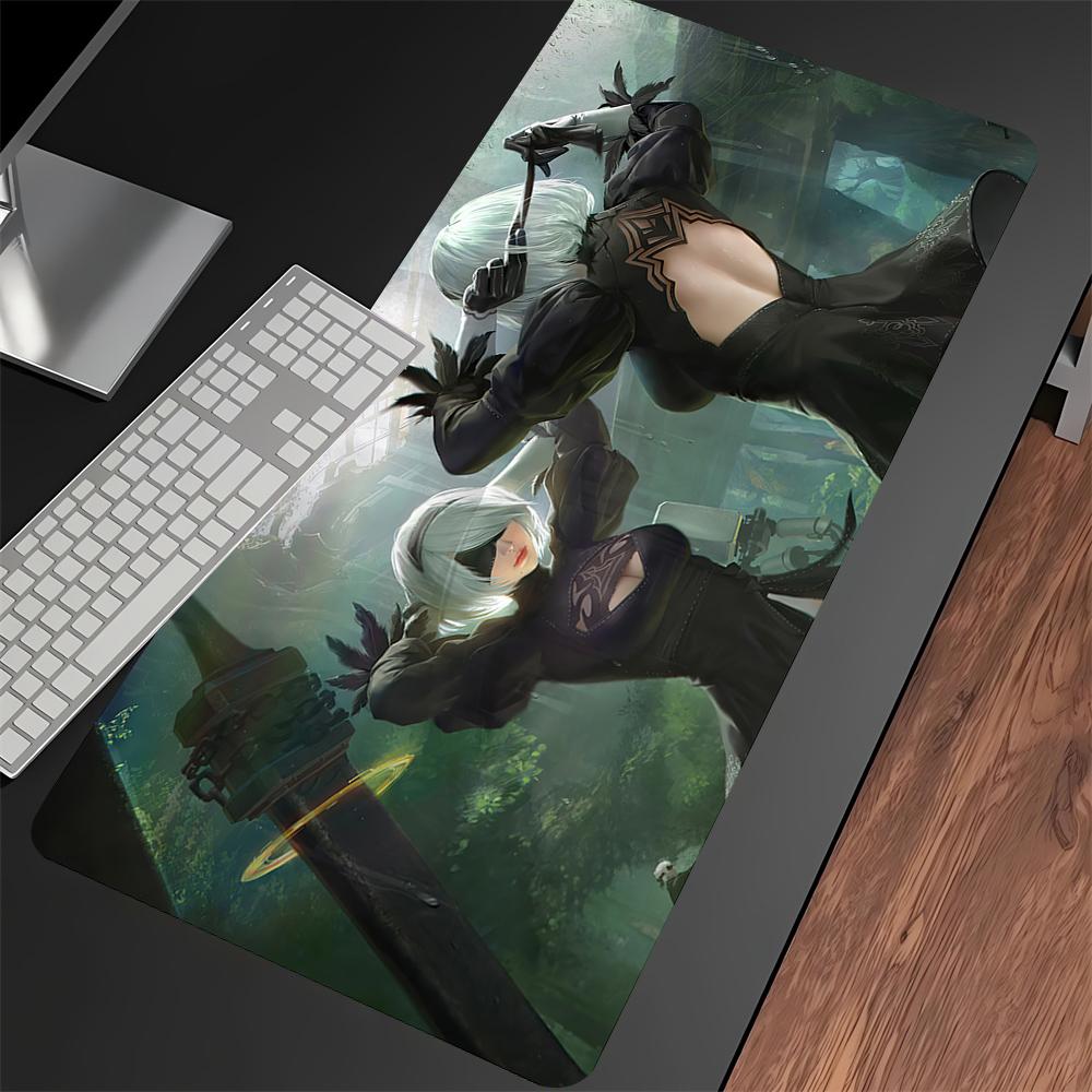 Nier Automata 2b Gaming Mouse Pad Xxl 90x40cm Hd Print NonSlip Rubber Desk Mat For Pc Keyboard Gamer