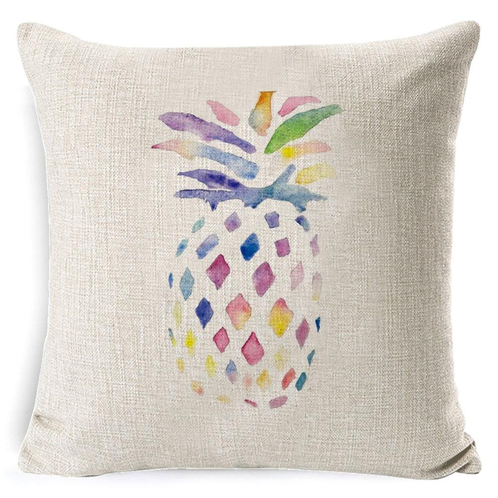 Summer Fruit Polo New Nordic Simple Throw Pillow Cover Linen Cushion Cover Pillow Cover