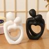 Romantic Love Sculpture Resin Figurine Ornament Creative Abstract Couple Statue For Wedding Party Table Home Decoration