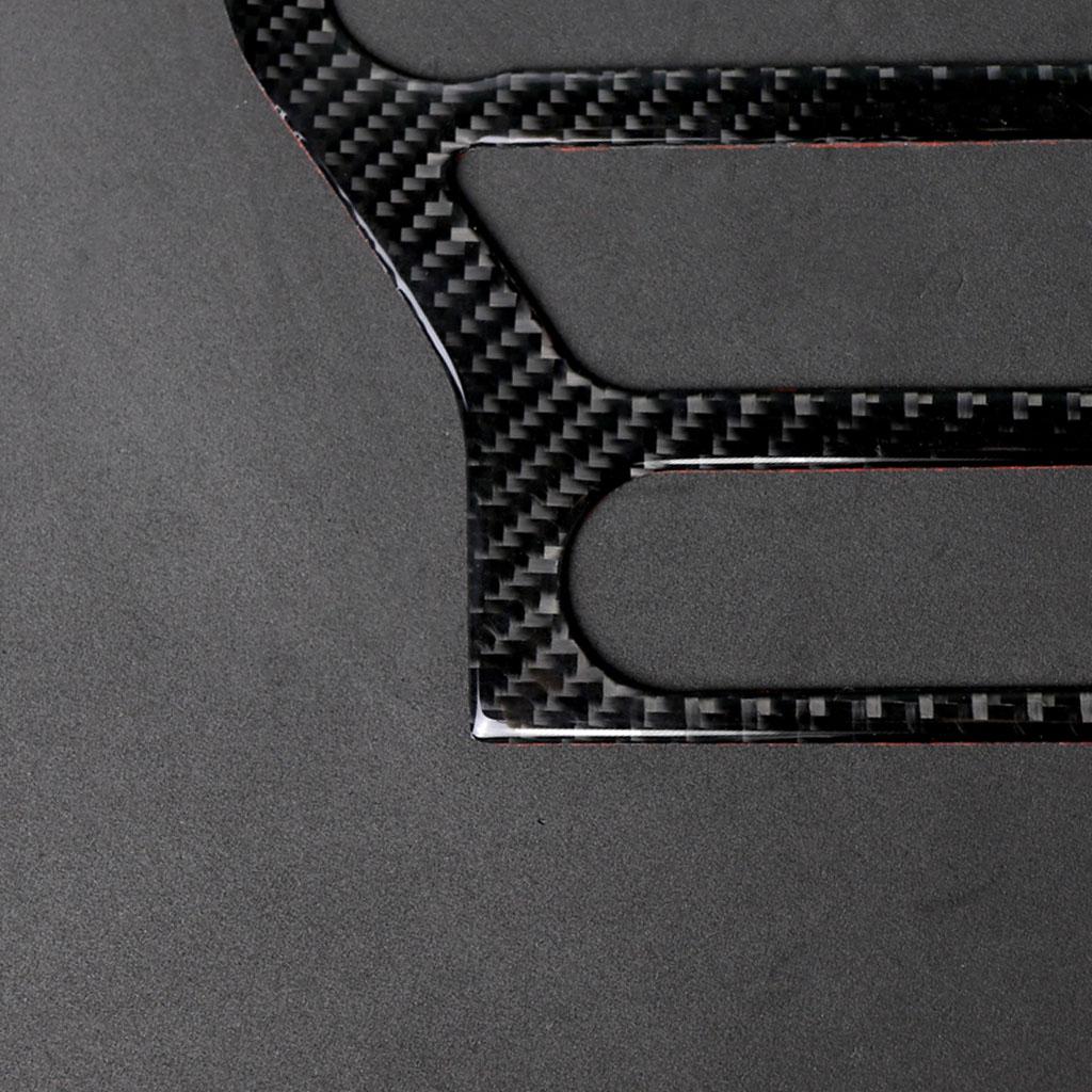 For Ford Mustang Carbon Fiber Central Control Air Conditioning CD Panel Cover Trim Sticker Car Styling Accessories Cat Stickers
