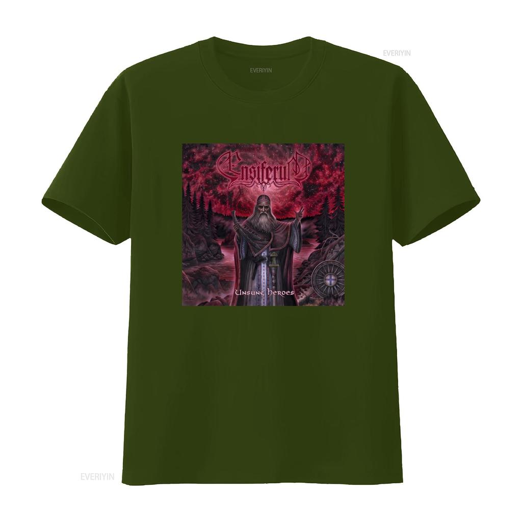 Ensiferum Unsung Heroes Metal Band T Shirt Size S For Fans Vintage Washed Stylish Fashion Slightly Stretched Homme Comfortable
