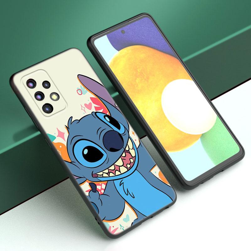 Cute S-Stitch Ohana Phone Case For Samsung A13 A22 A24 A32 A23 A25 A34 A35 A52S A53 A54 A55 A73 A12 A14 A15 A31 A33 A50 A51 A72