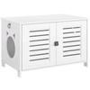 Hoobro White Cat Litter Cabinet