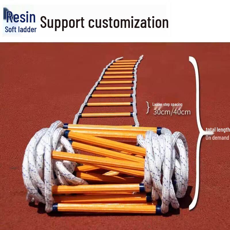 Emergency Escape Rope Ladder with Hooks