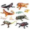 Lifelike Static Reptile Model Of Chameleon And Gecko Perfect For Home Decoration