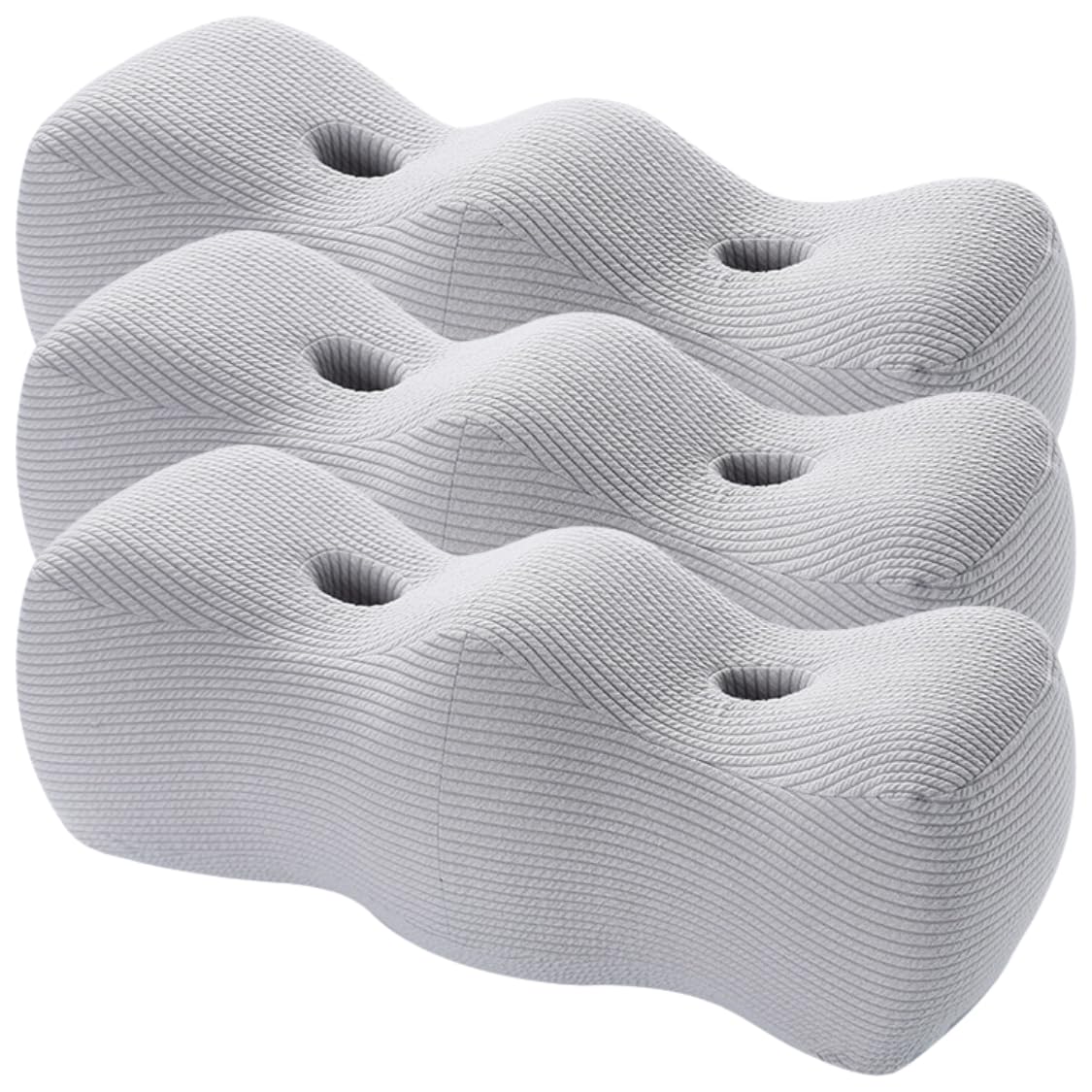 

adelphos Подушка для колена и стопы с эффектом памяти высоты для HM2 из Подушка, Подушка, Пена, Регулируемая, W-образная, Отдых, Сон, (Набор 3) серый