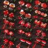1 Pair Chinese Style Hanfu Red Hair Clips Pearl Bow Tassel Hairpin New Year Headwear  New Year Gifts