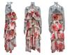 2026 Elegant Off-the-Shoulder Chiffon Fairy Print Evening Gown