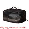 Solid Color Mesh Cosmetic Bag Large Capacity Pillow Makeup Pouch Transparent Makeup Bag  Lady