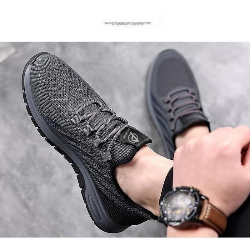 Flyknit Shoes, Breathable Mesh Shoes, Men's Casual Shoes, Running Shoes