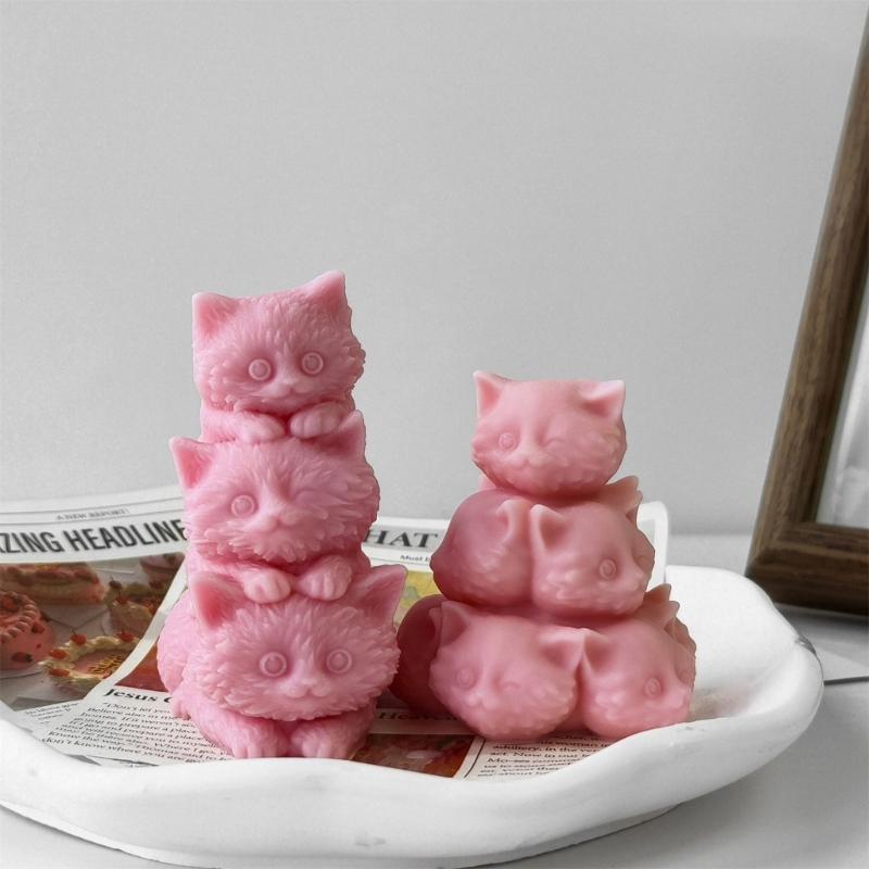 Animal Candle Making Silicone Molds Reusable Animal Shape Silicone Mold for Unique Candle Making and Desk Ornament