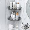 Double Corner Bathroom Shower Shelf