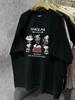 European and American popular loose minimalist printed short sleeves, pure cotton chic T-shirts, casual temperament, BF high-street clothing