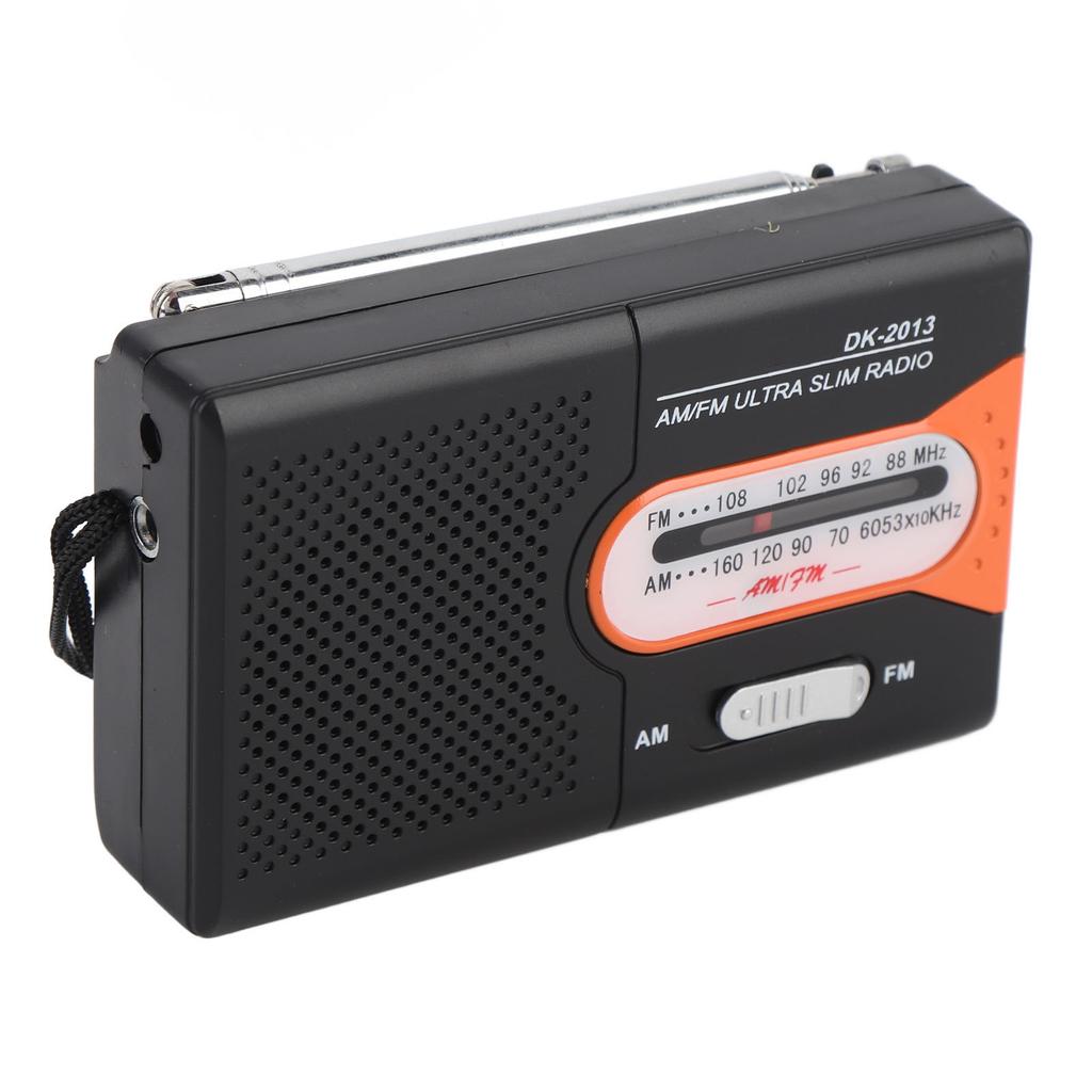 Portable Radio AM FM Battery Operated ket Transistor Radio with Spker and Hdphone for Home Outdoor