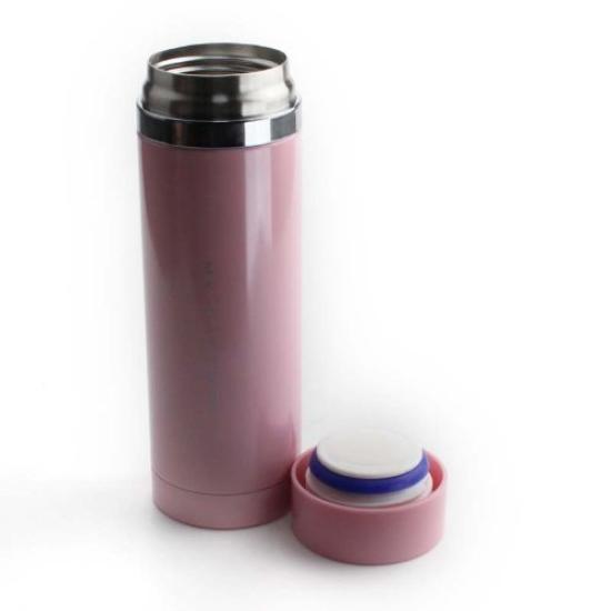 Pearl Metal Water Bottle 300ml Direct Drinking Stainless Steel Mug Pure Pink Premium My Cafe Slim Direct H-6930