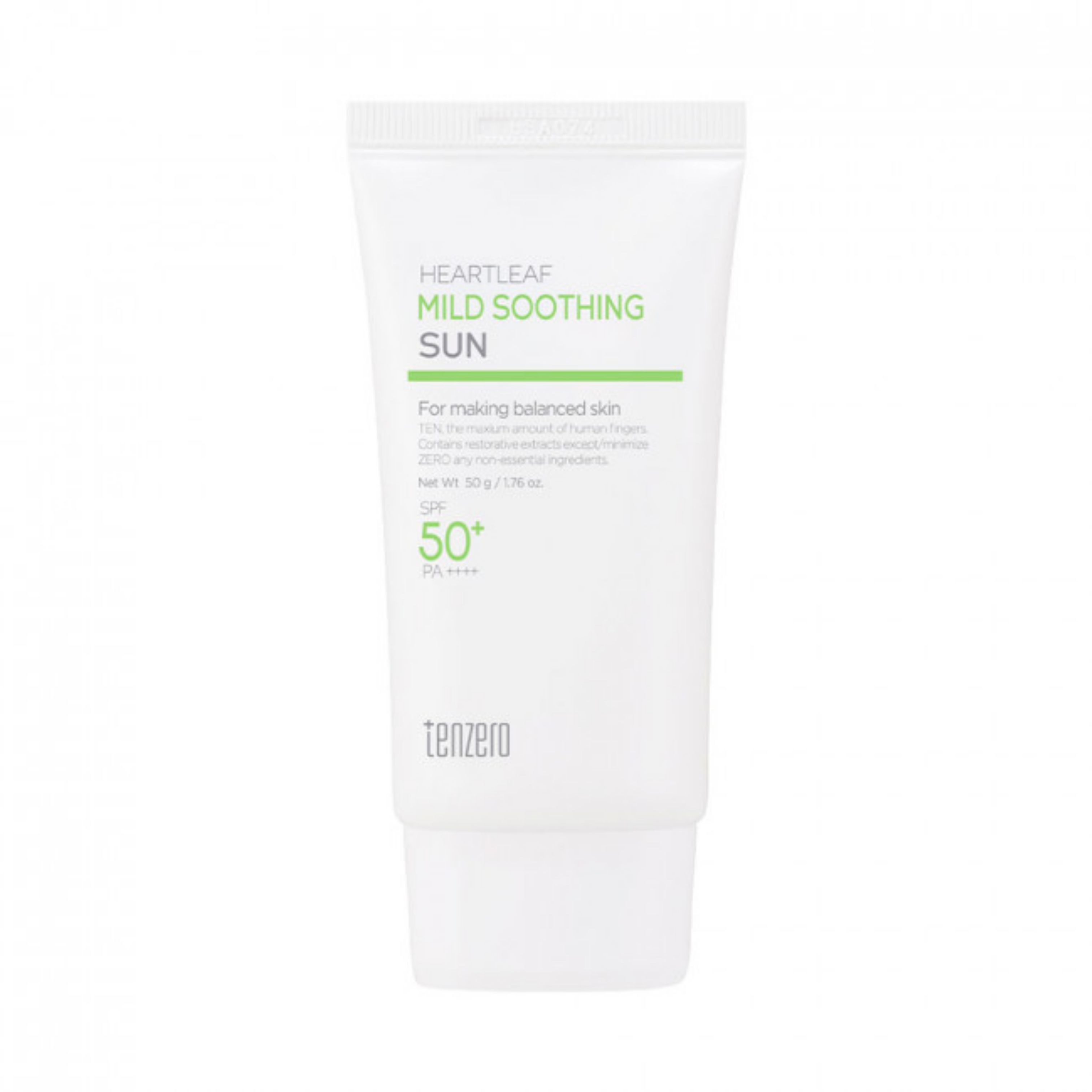TENZERO Heartleaf Mild Soothing Sun SPF50+ PA++++ 50g