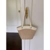 Straw bag women's vacation beach casual versatile retro vegetable basket shoulder bag fashion woven bag