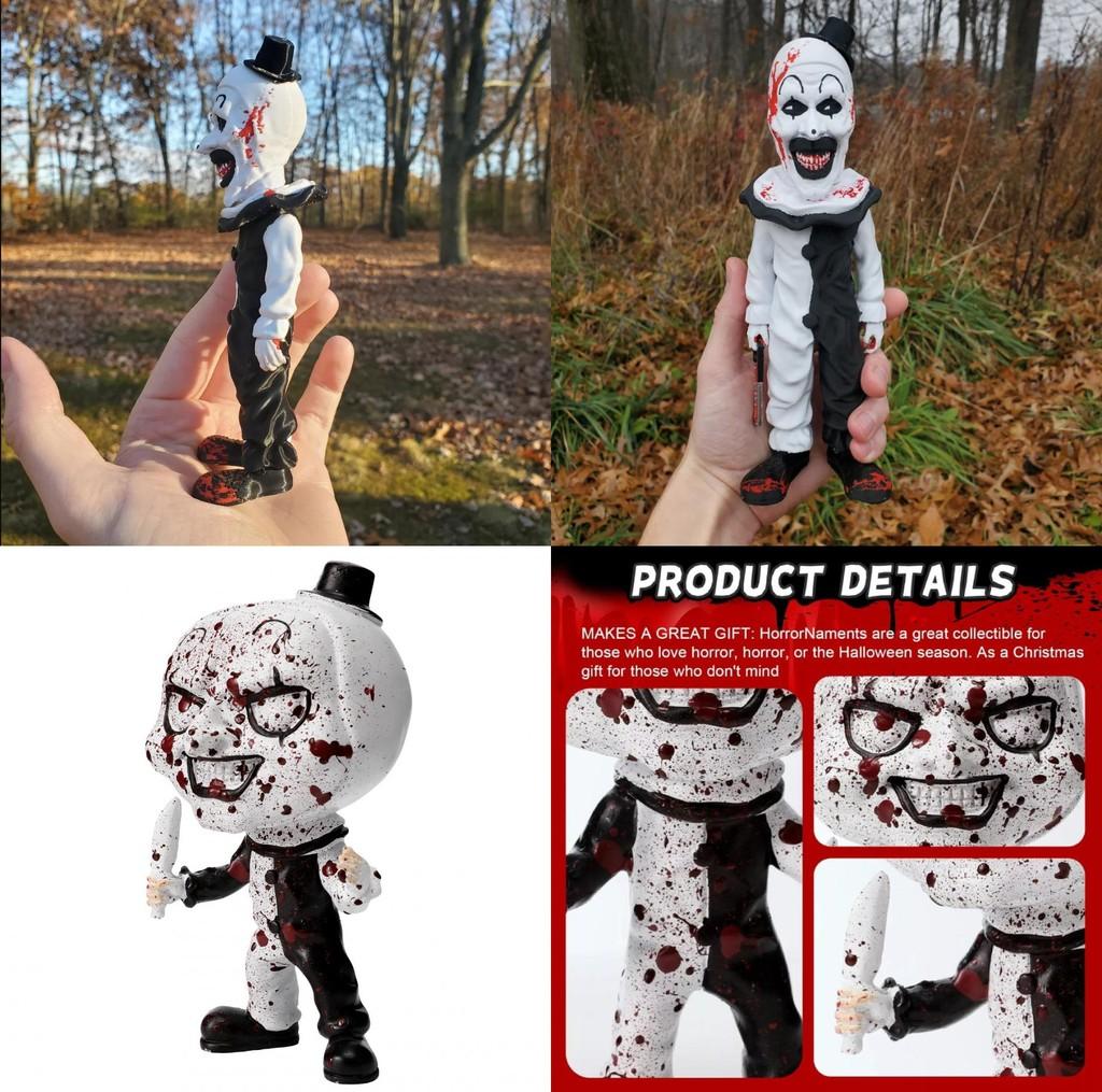 Gruselige Moderne Harz Sensenmann Clown Dekorative Figur Für Halloween Tischdeko