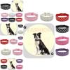 Stylish And Adjustable Pet Collar Necklace With Mushroom Rivets Pu Material