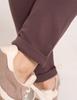Women' Viscose Cigarette Pants with Tapered Legs Elegant Moraj Brown