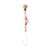 Wooden Personalized Baby Pacifier Chain Bpa Free Crochet Bunny Pacifier Clip Newborn Nipple Holder Teething Baby Accessory Gifts