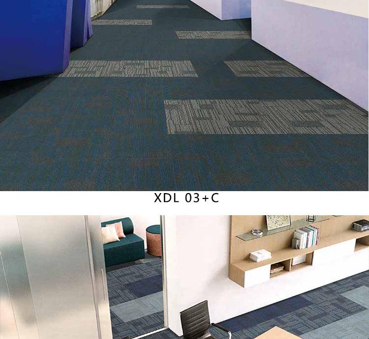 Modular Jacquard Carpet Tiles for Offices, Hotels, Apartments, Airports, Exhibitions, Shops, and Living Rooms