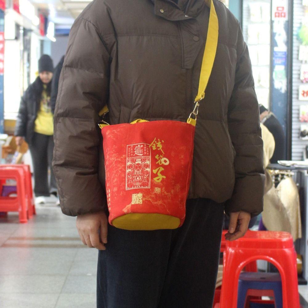 

Cartoon Snake Year Tote Bag Snake Storage Bag Portable Print Handbag Travel червоний