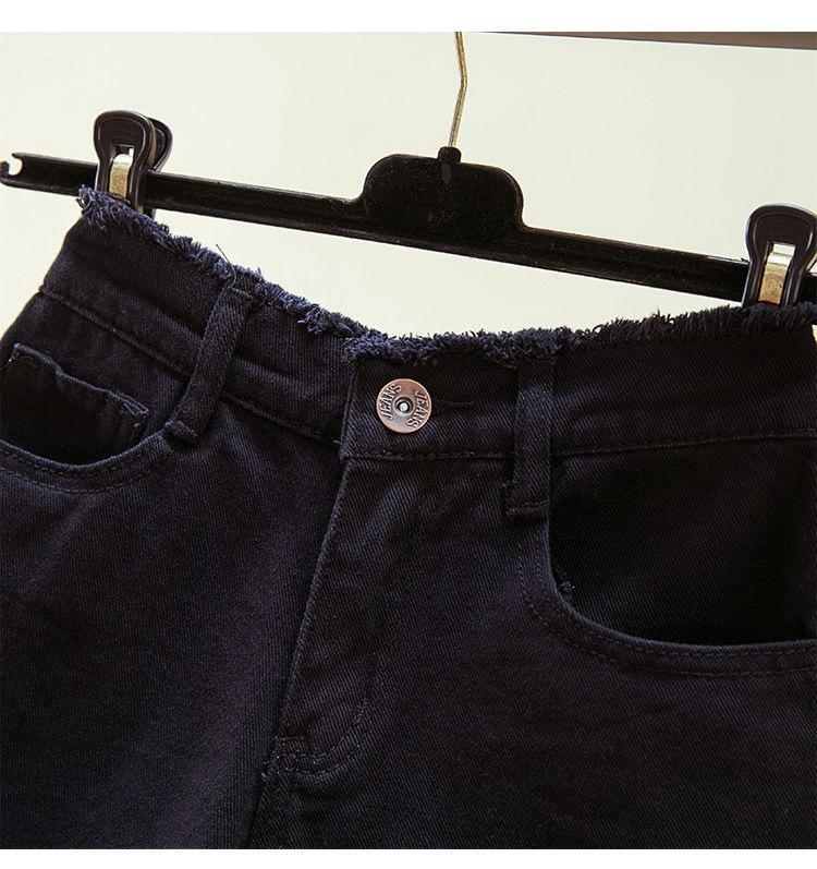 Classic and Minimalist Fashion Versatile Shorts Female Loose Summer Thin Ultra-high Waist Wide Leg A Word Denim Female Denim Shorts Individuality