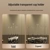 Retractable Kitchen Cup Holder and Draining Rack - Adjustable Glass Storage Hanger