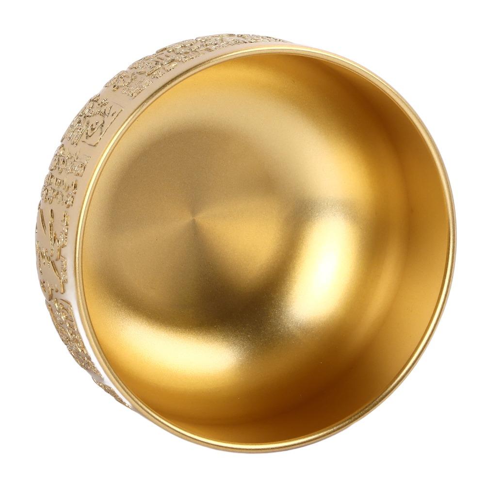 10cm Feng Shui Brass Bowl Hundred Blessings Brass Treasure Bowl Wealth Money Bowl Office Decor