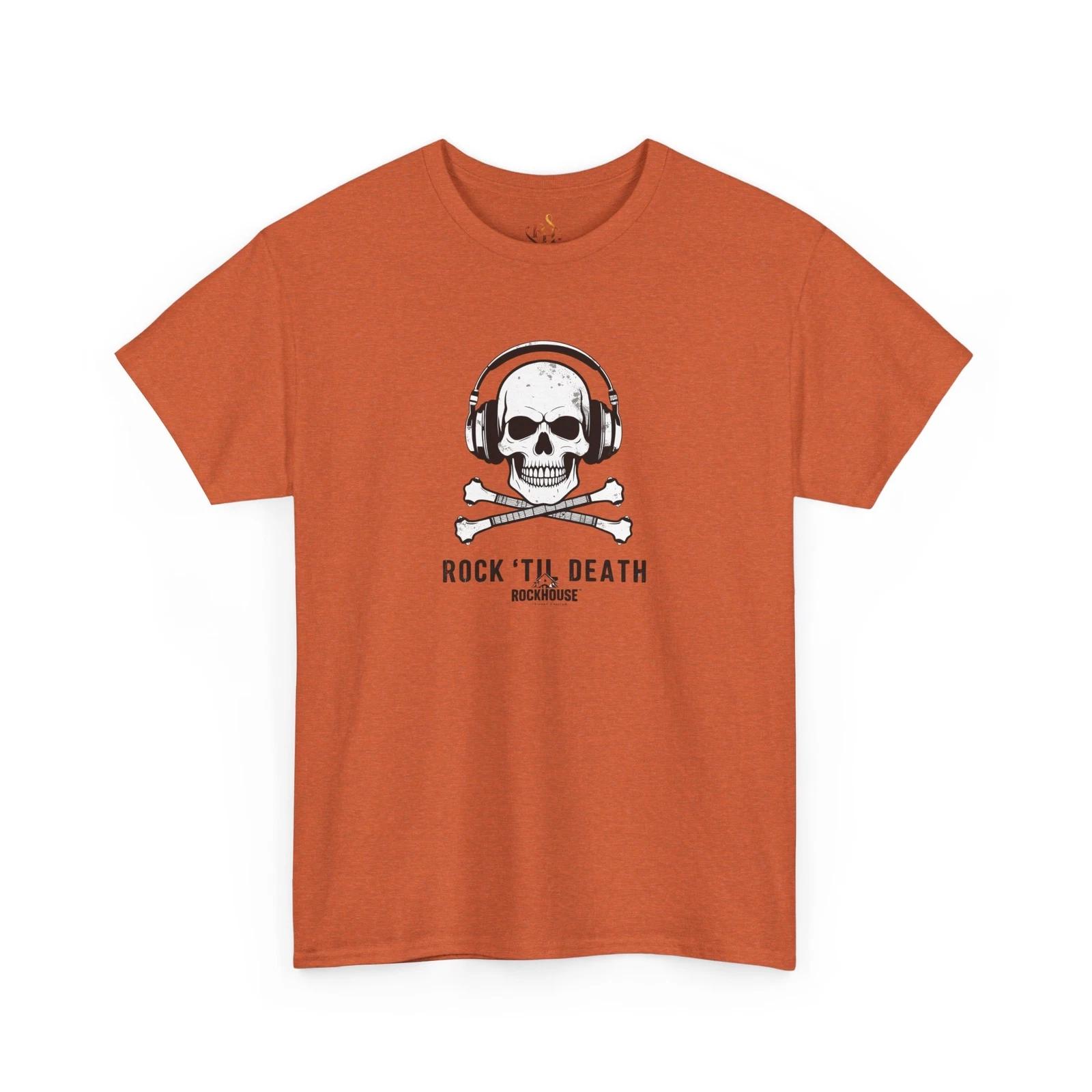 

Rock Til Death Music Tee, Unisex Cotton T-Shirt, Custom Band, Festival Funny, T 4XL