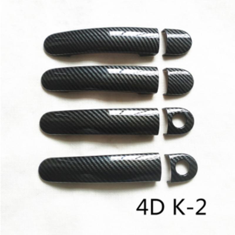 Car Door Handle Cover Plastic Imitation Carbon Fiber Trim for SEAT Leon 1M MK1 1P MK2 Cupra FR Accessories Styling Stickers