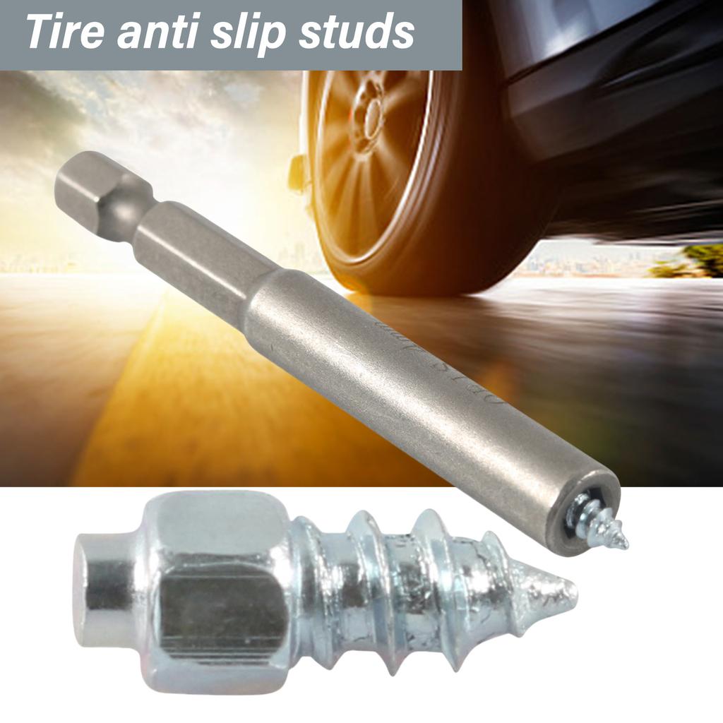 9mm/12mm karbidové šroubové čepy do pneumatik Sněhové hroty protiskluzové/protiskluzové pro auto/sněžný skútr/traktor s montážním nástrojem